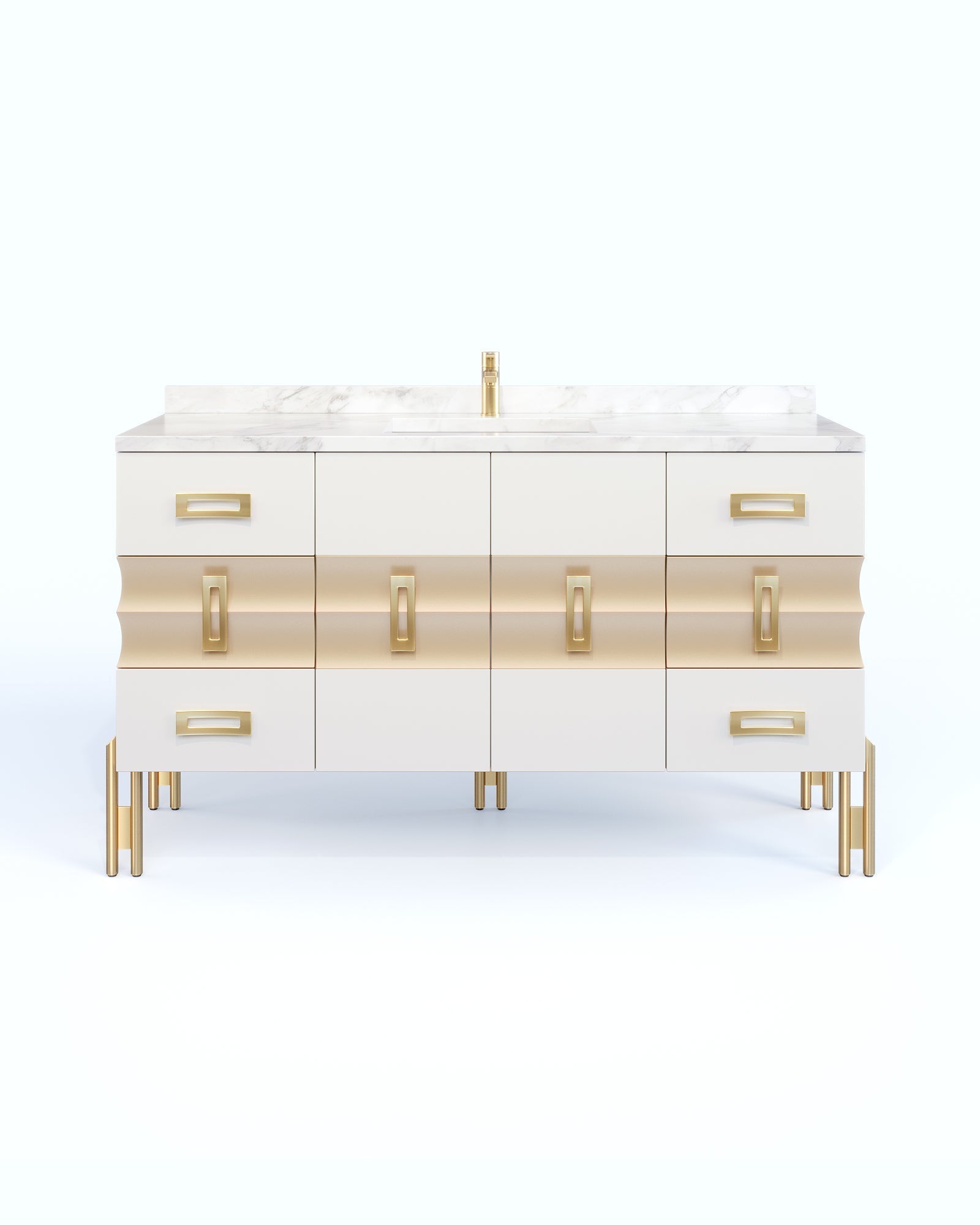 Raffles White 60 Inch
