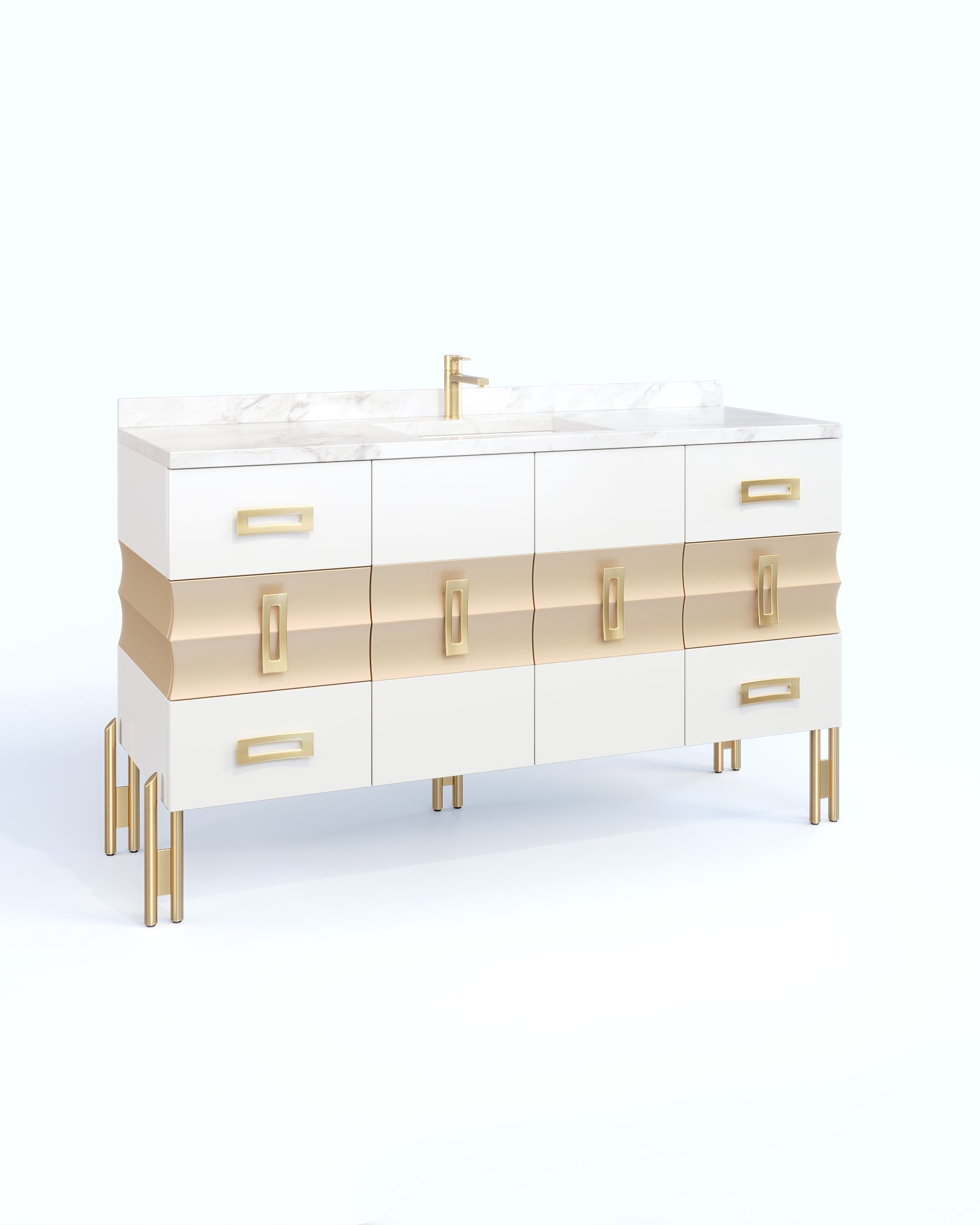 Raffles White 69 Inch