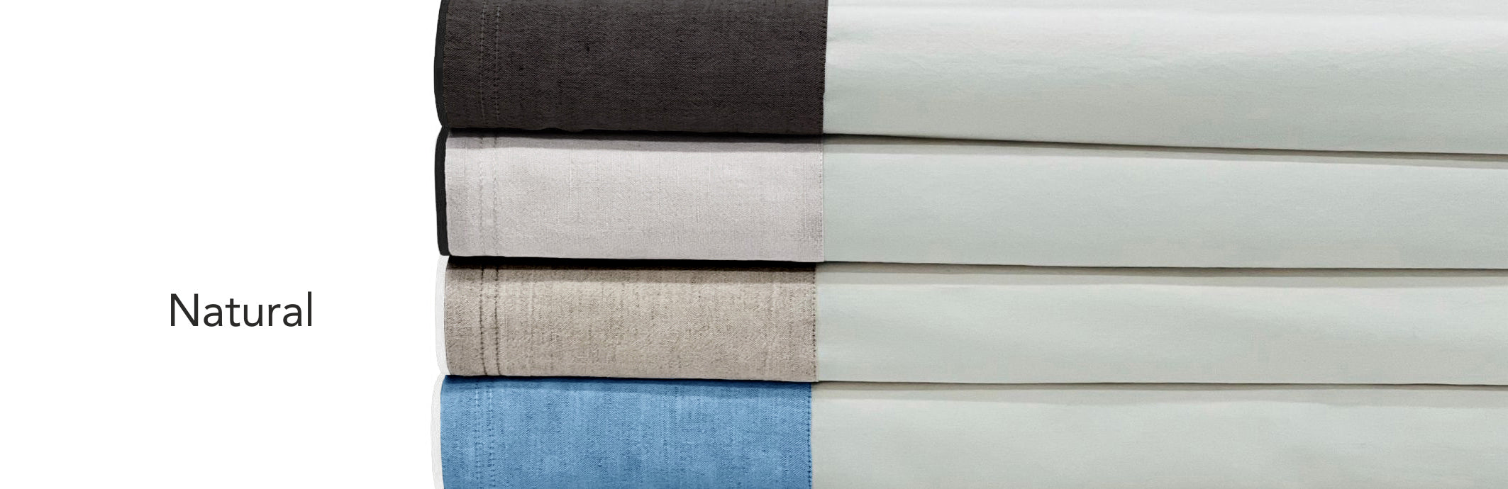 WINNIE KING PILLOWCASES NATURAL W/ WHITE CORDED EDGE