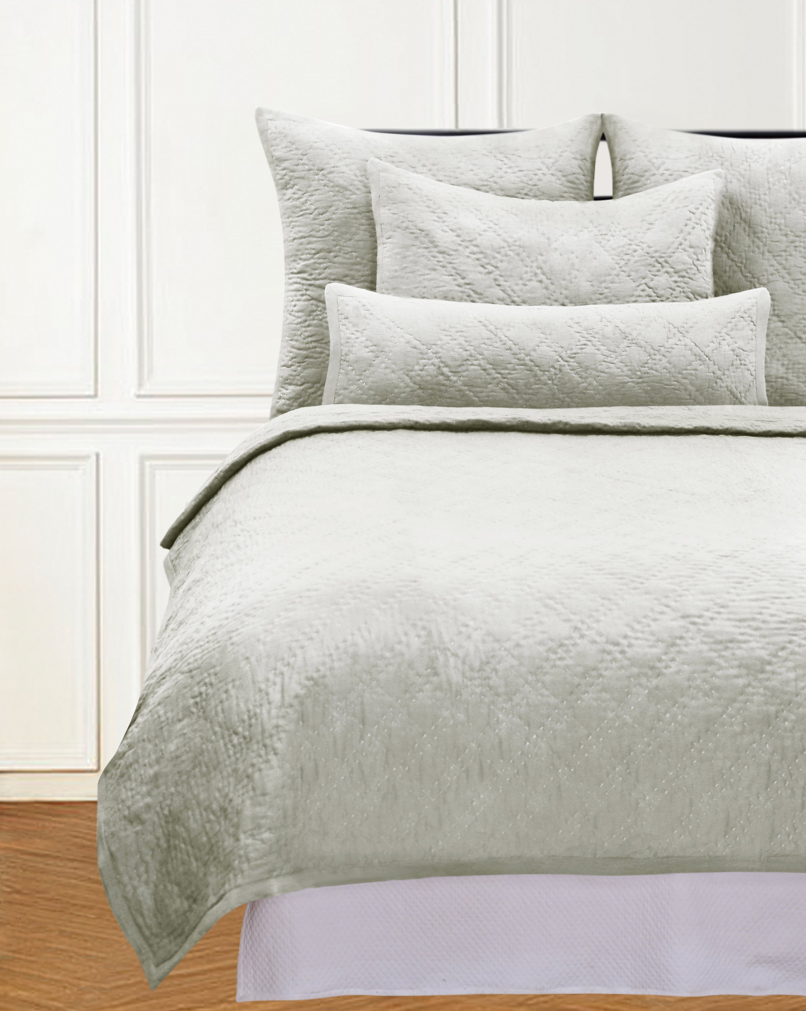 ZOE TWIN QUILT SOFT SILVER