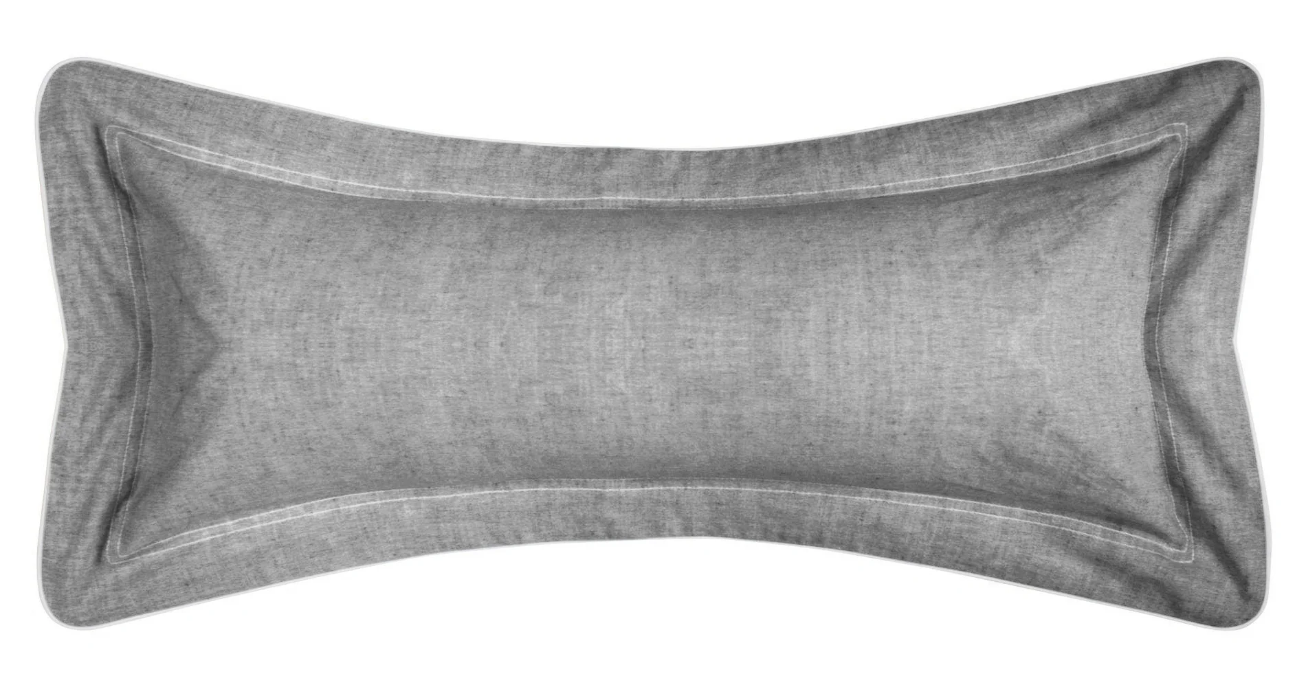 ARIANNA LUMBAR SHAM CHARCOAL W/ WHITE CORD