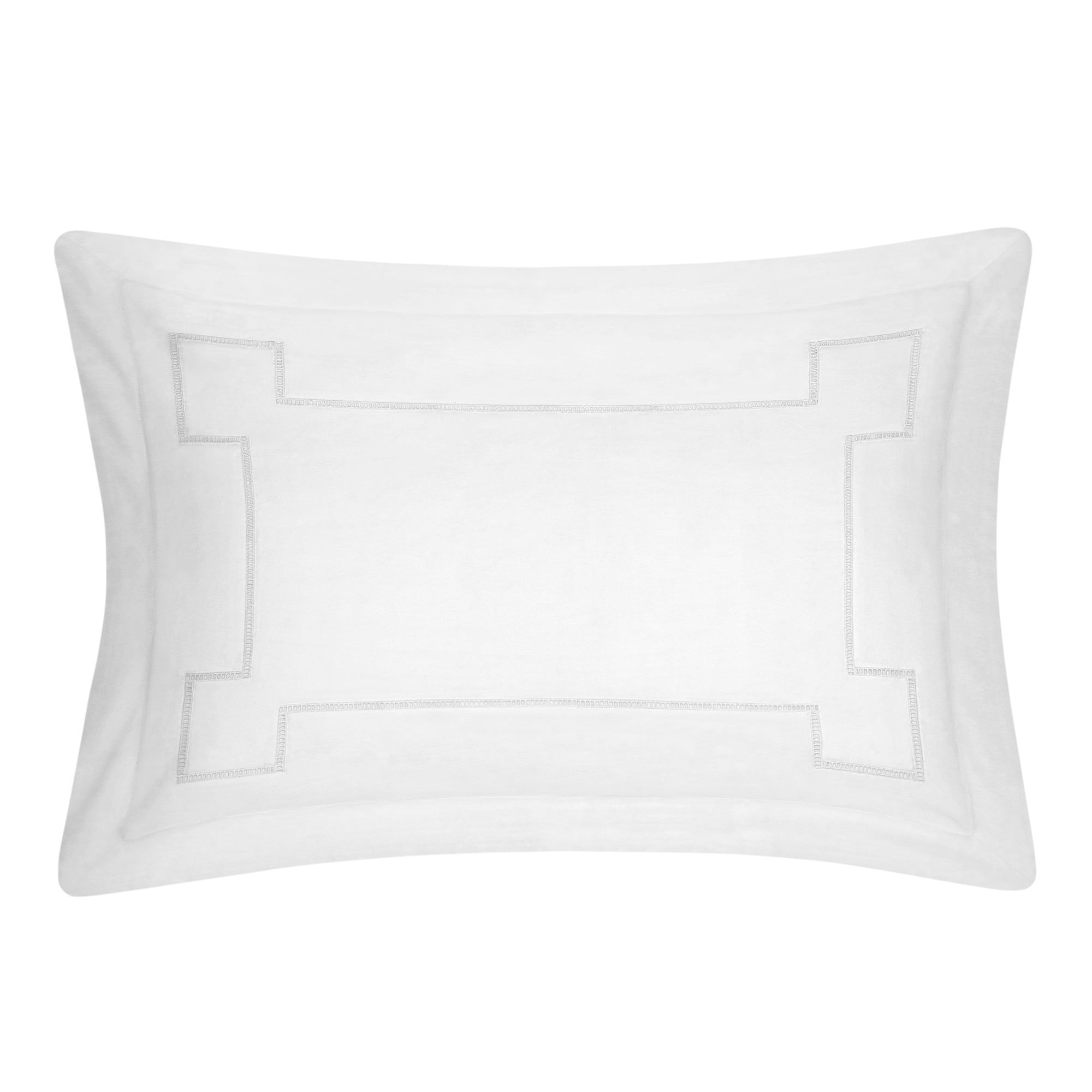 BEATRIX KING SHAM WHITE