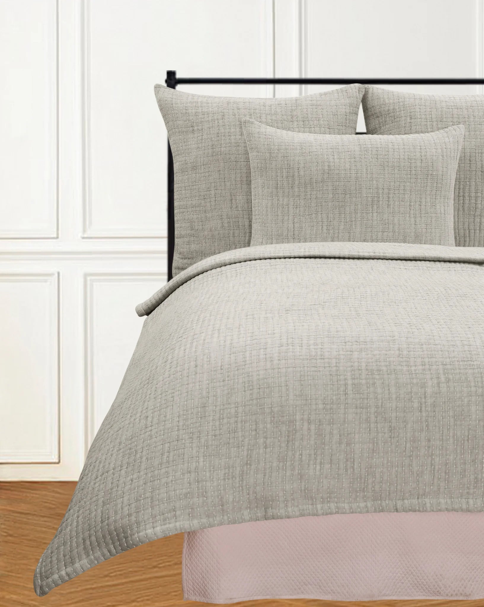 BRAYDEN KING COVERLET CHARCOAL
