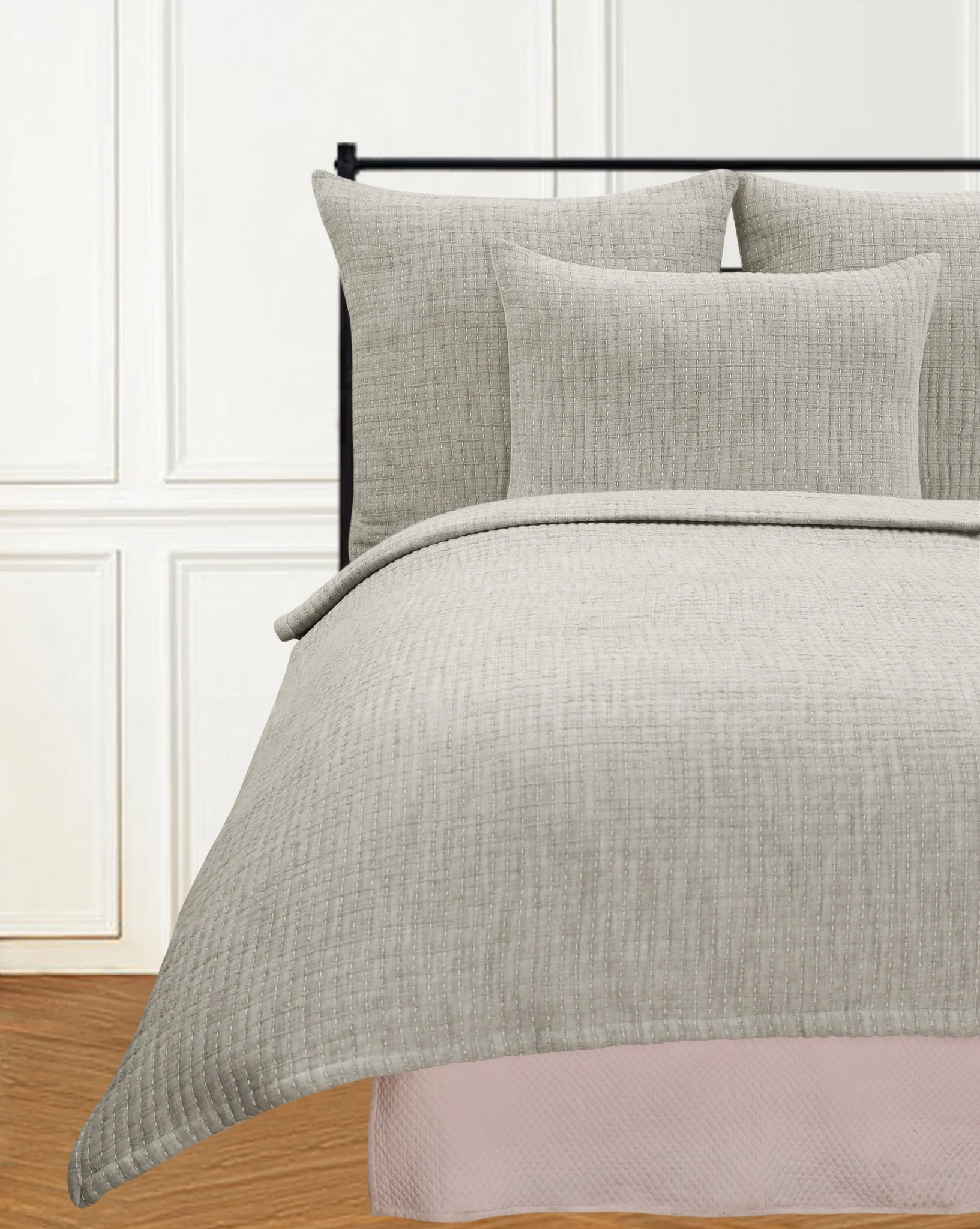 BRAYDEN TWIN COVERLET CHARCOAL