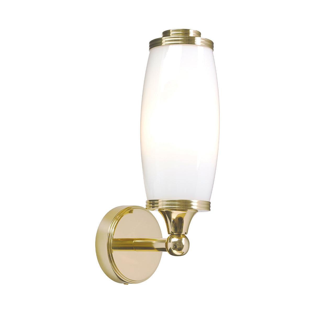 Eliot 1 Light Vanity in Polished Brass