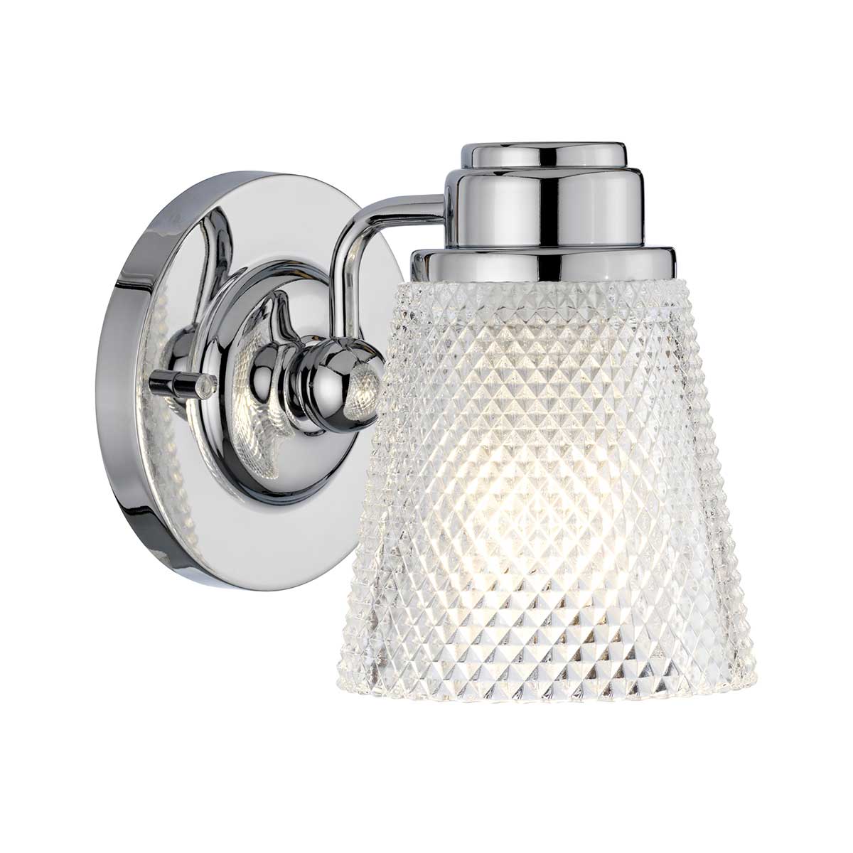 Hudson 1 Light Vanity in Polished Chrome
