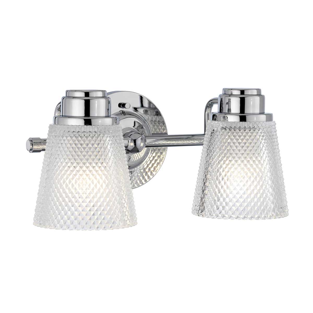 Hudson 2 Light Vanity in Polished Chrome