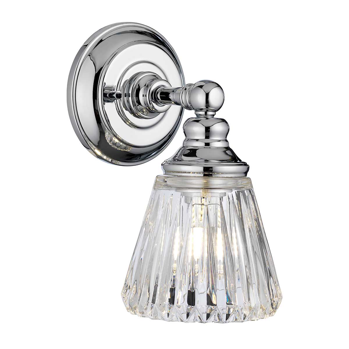 Keynes 1 Light Vanity in Polished Chrome