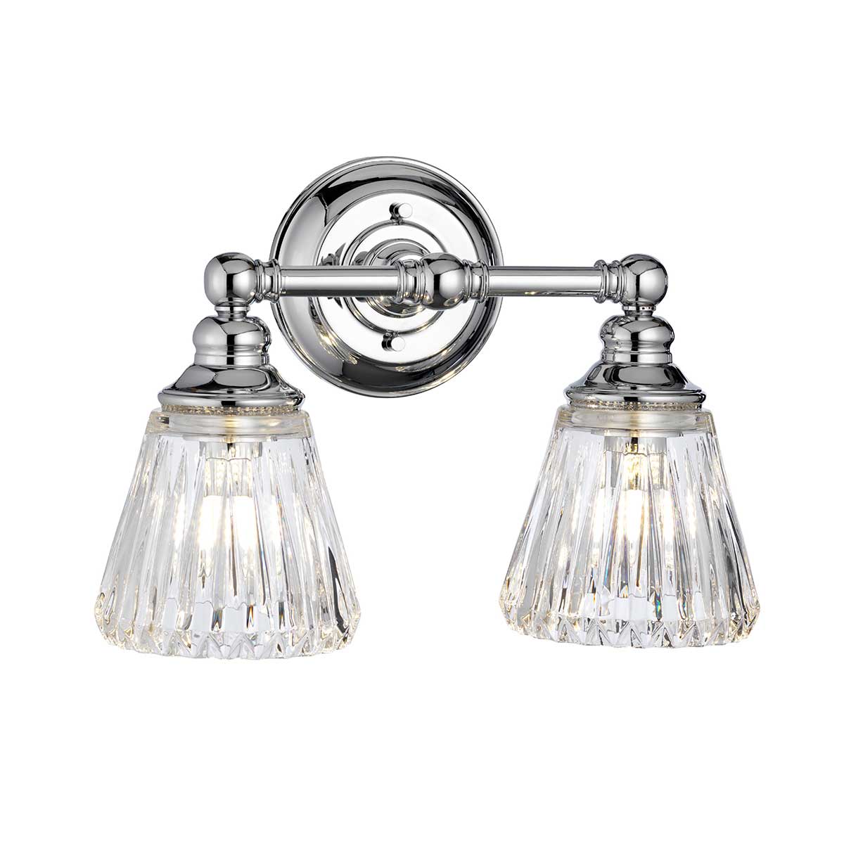 Keynes 2 Light Vanity in Polished Chrome