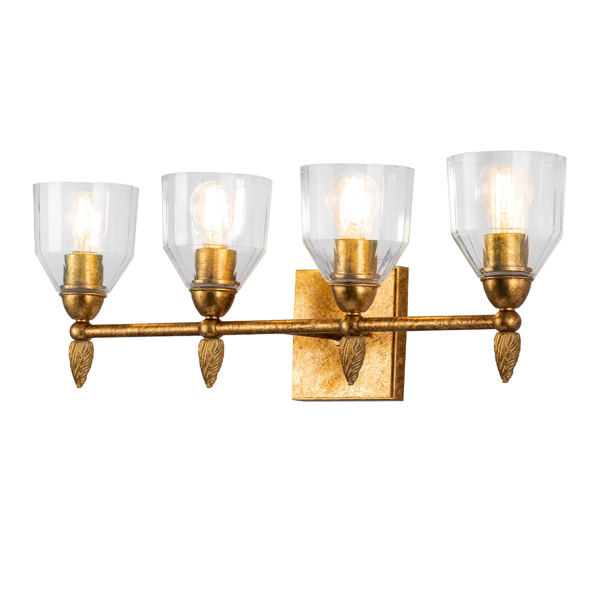 Felice 4 Light Vanity in Gold