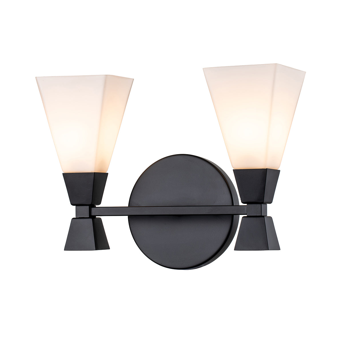 Bowtie 2 Light Vanity in Matte Black