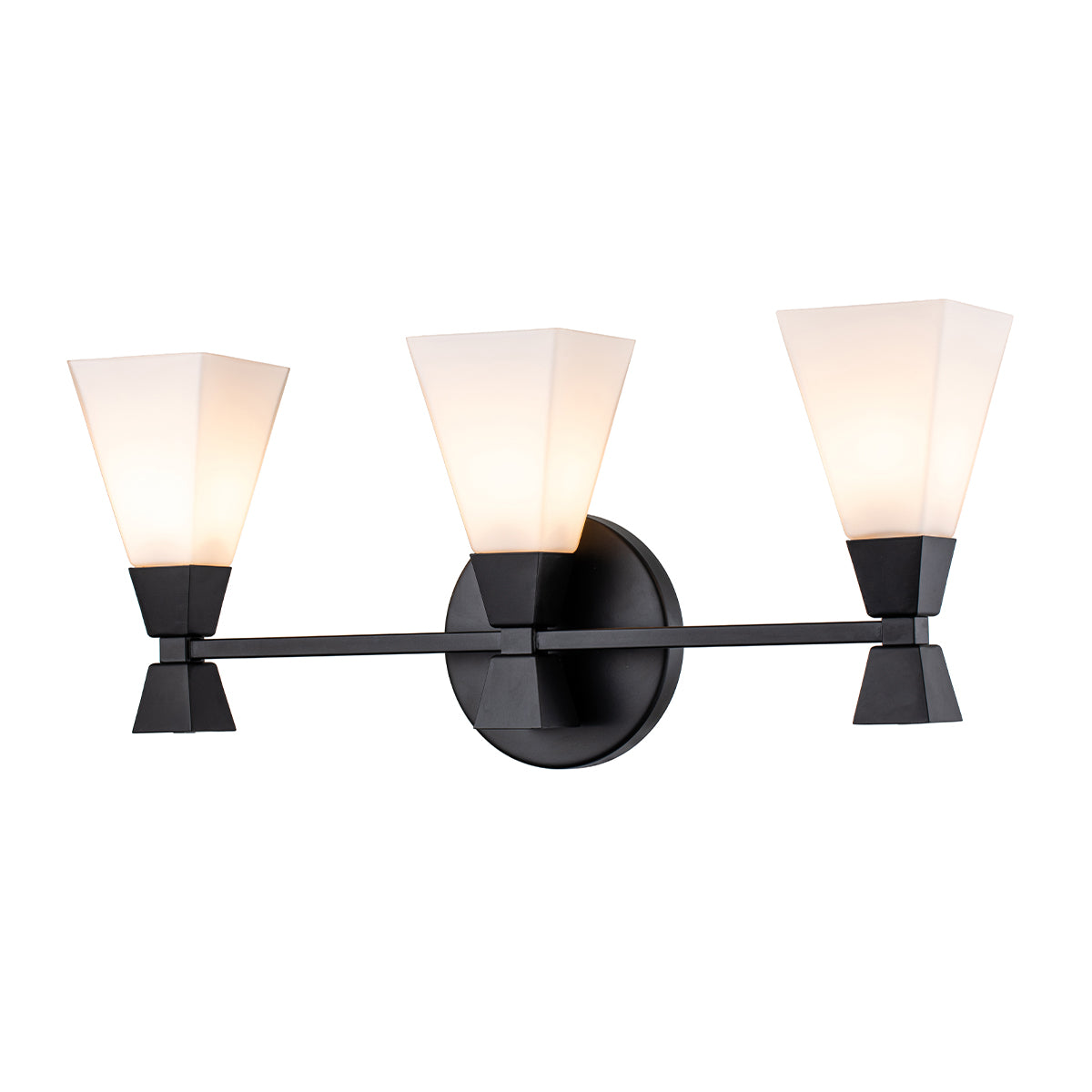 Bowtie 3 Light Vanity Matte Black