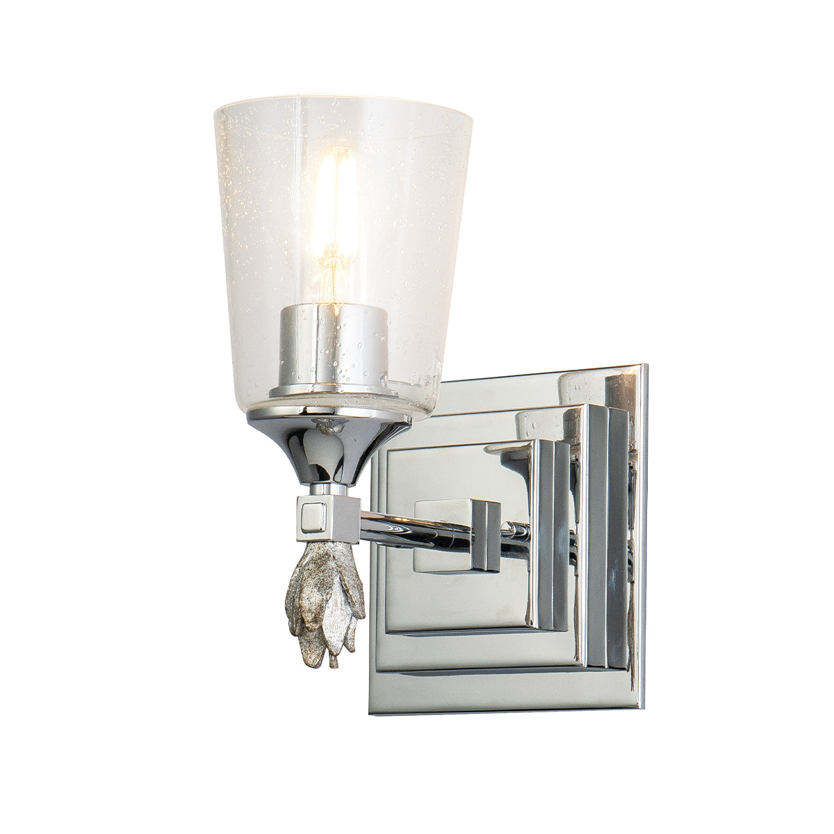 Vetiver 1 Vanity in Polished Chrome & Silver