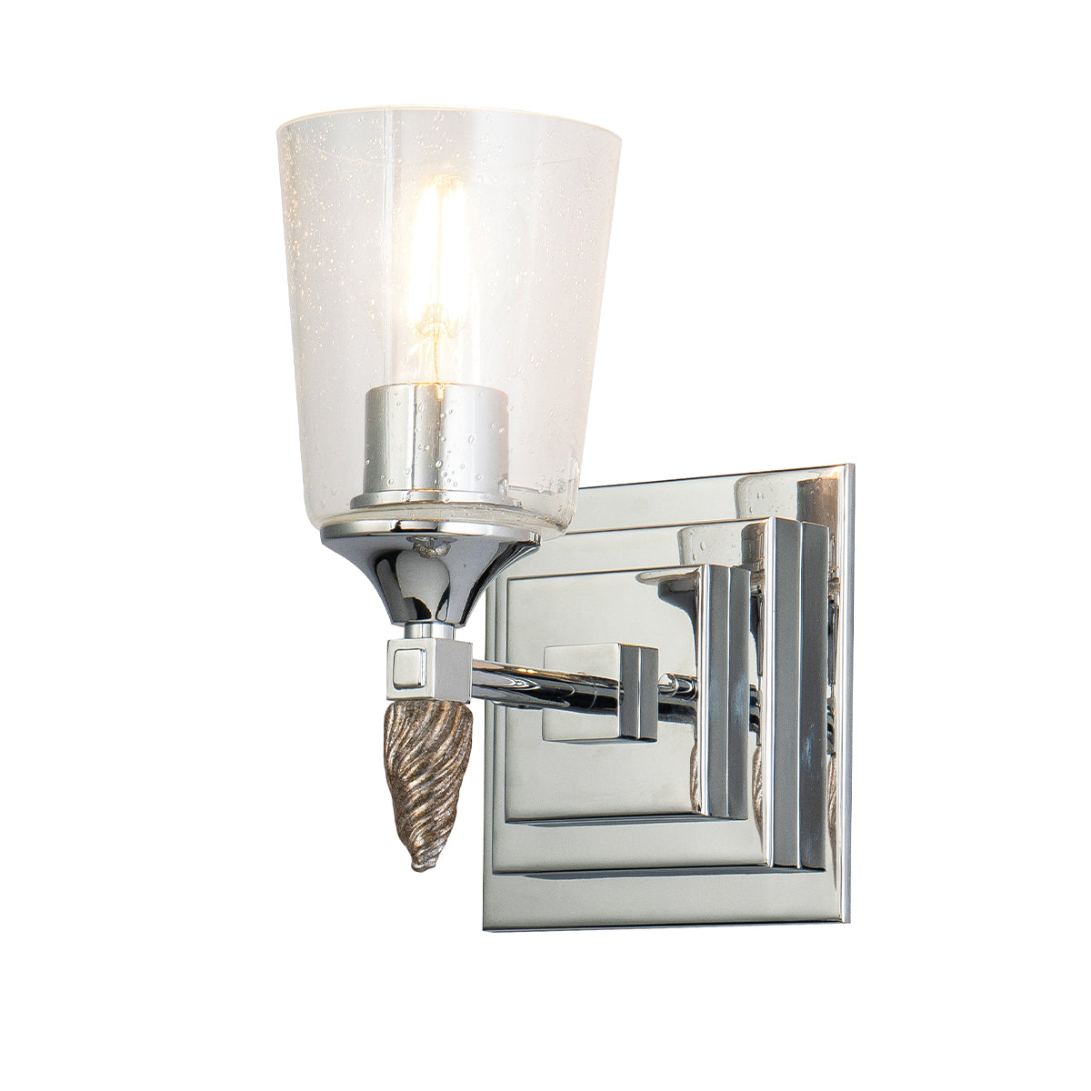 Vetiver 1 Vanity in Polished Chrome & Silver
