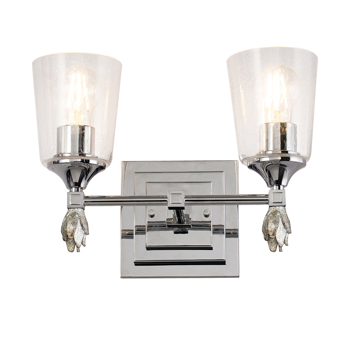 Vetiver 2 Vanity in Polished Chrome & Silver