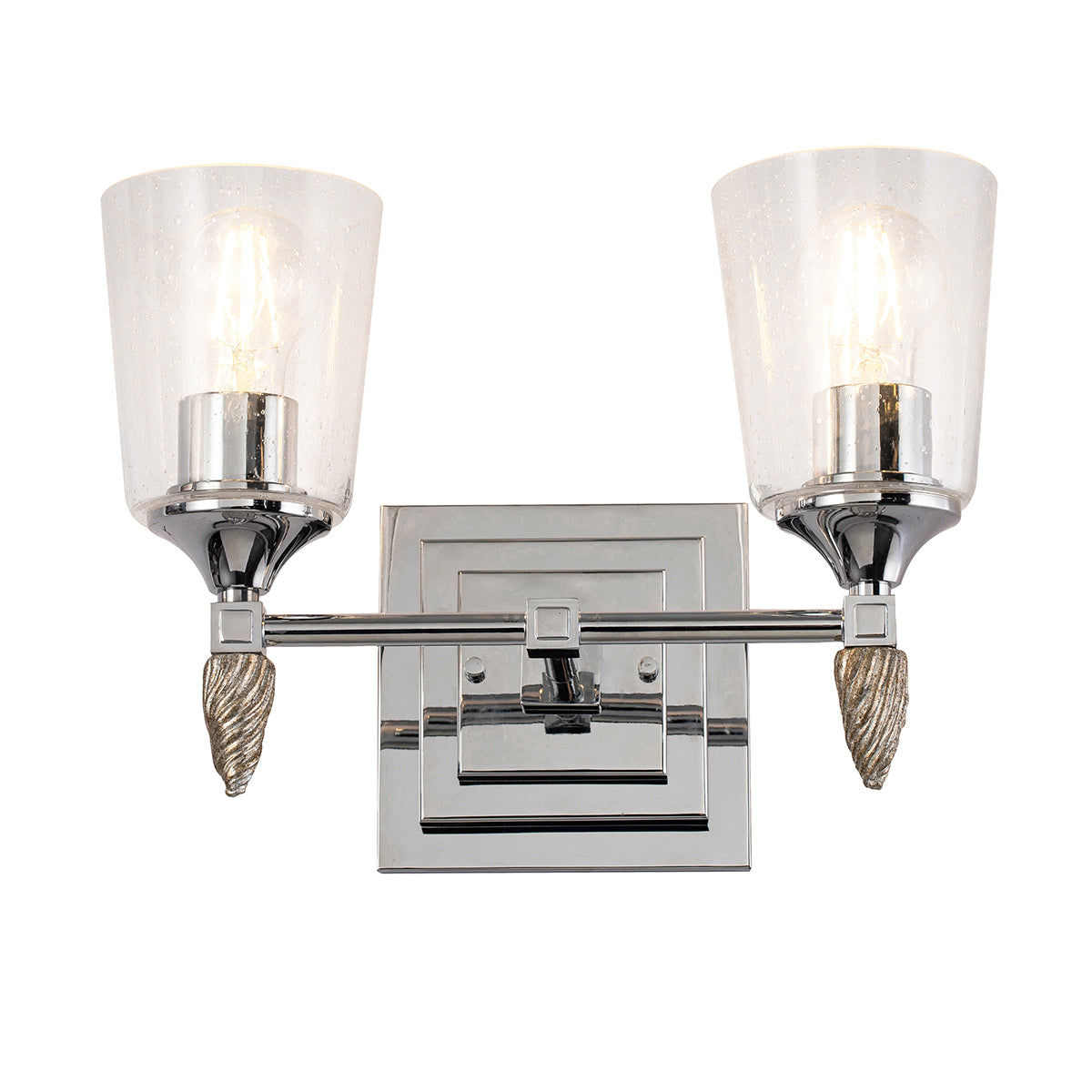 Vetiver 2 Vanity in Polished Chrome & Silver