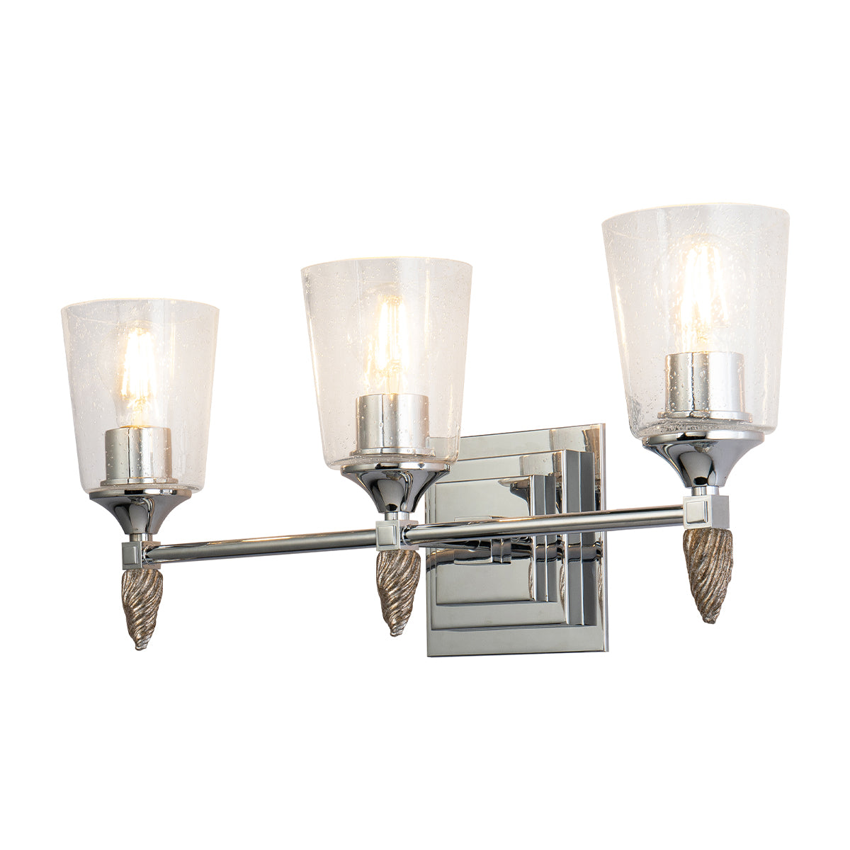 Vetiver 3 Vanity in Polished Chrome & Silver