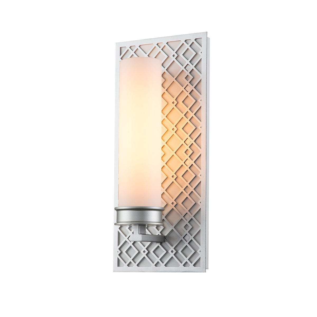 Ziggy 1 Light Vanity in Lacquered Silver