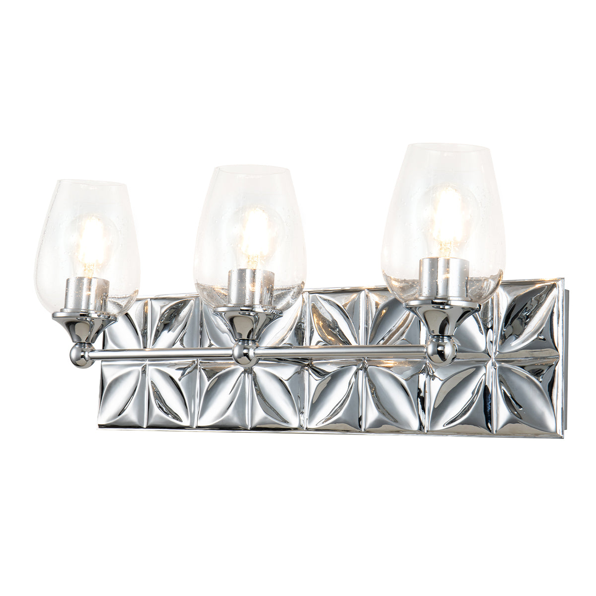 Epsilon Modern 3 Light Vanity in Polished Chrome