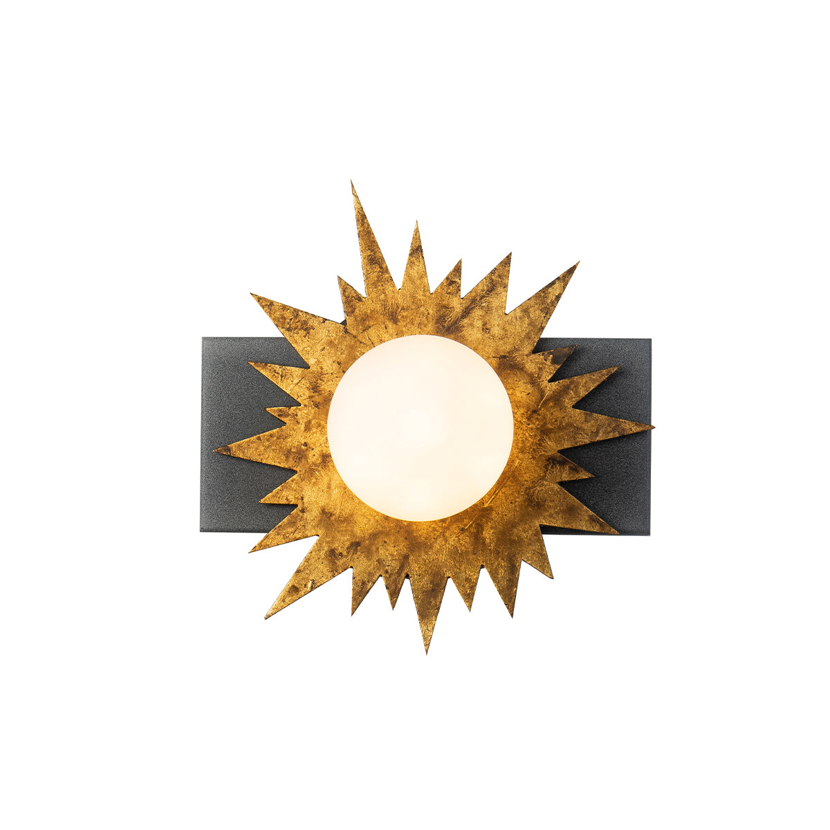 Soleil 1 Light Vanity Gold Star And Weathered Zinc