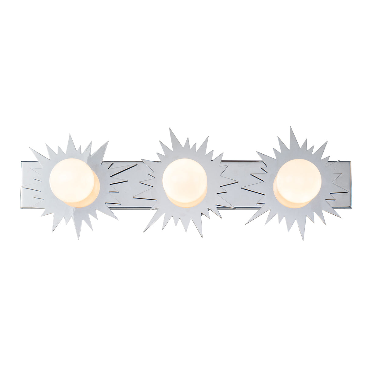 Soleil 3 Vanity Silver Star in Polished Chrome