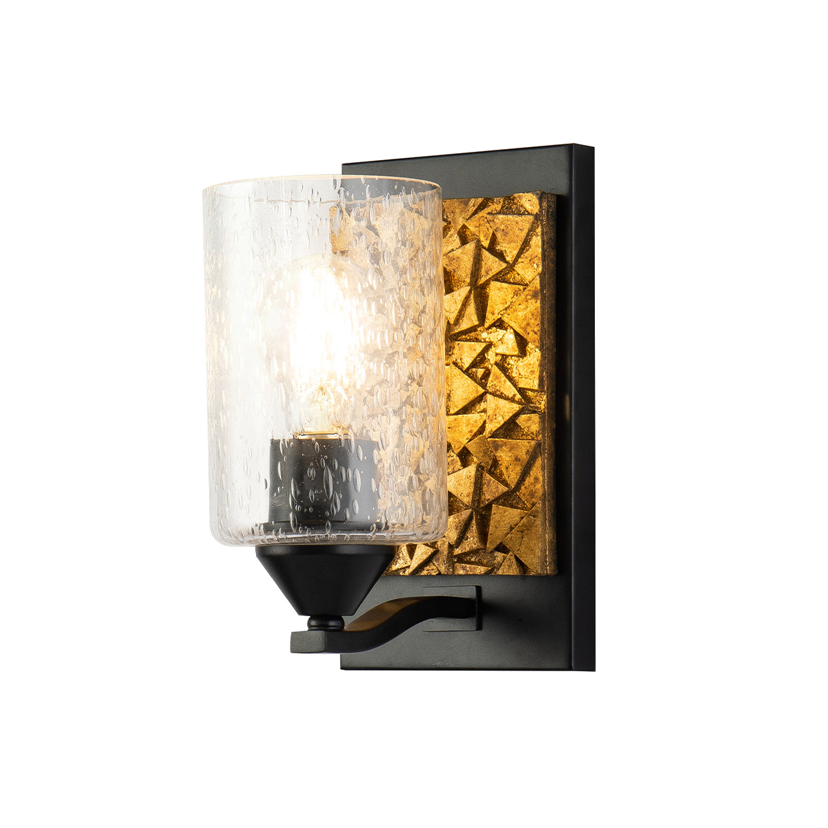 Bocage 1 Vanity in Matte Black And Gold