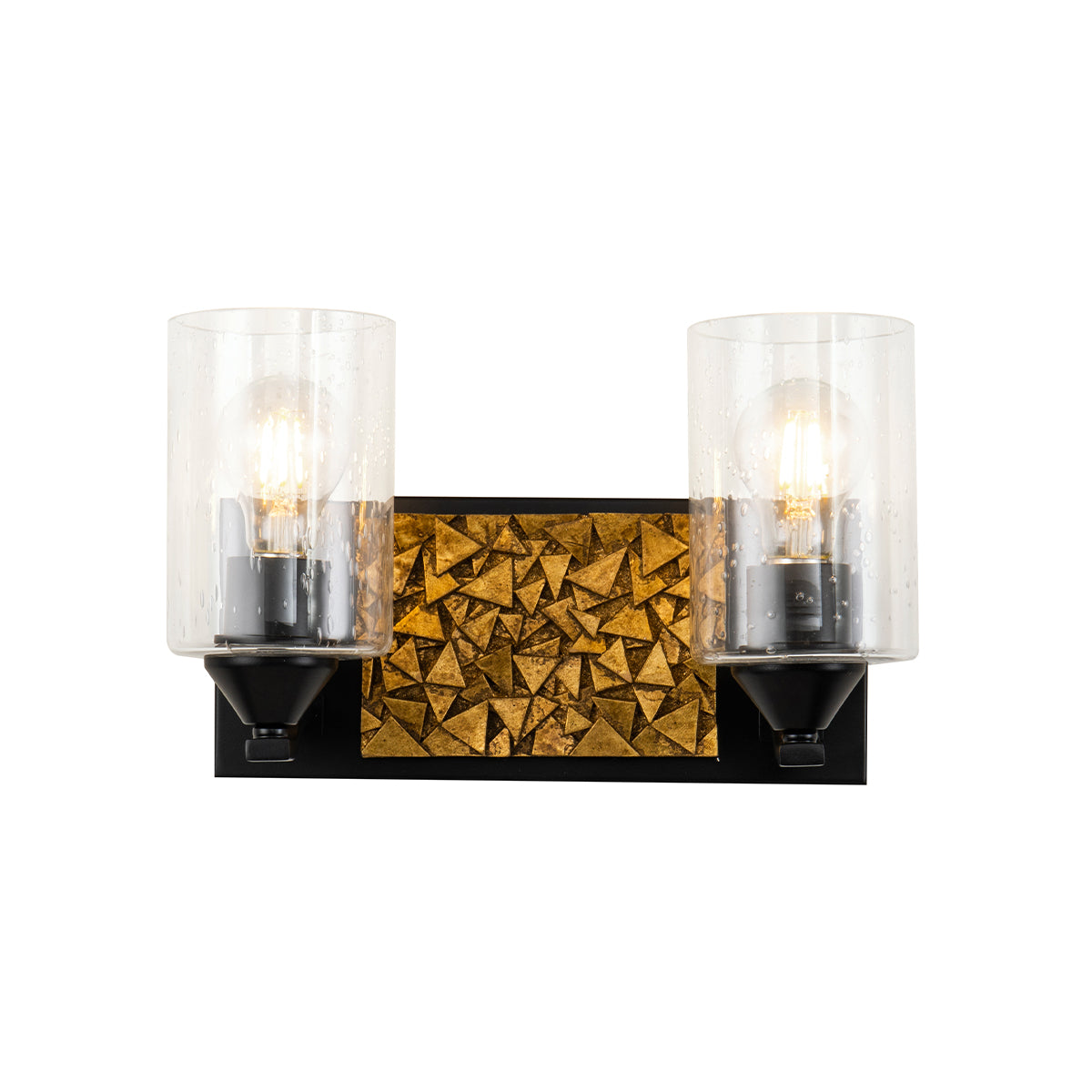 Bocage 2 Vanity in Matte Black And Gold