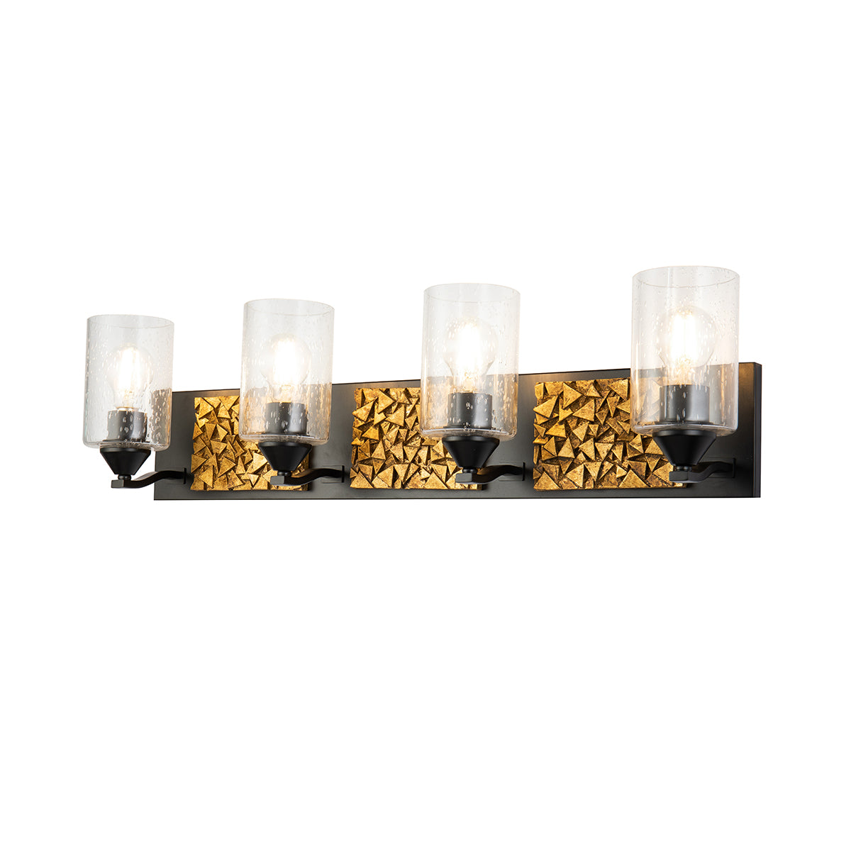Bocage 4 Vanity in Matte Black And Gold