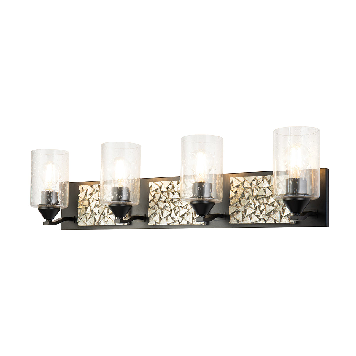 Bocage 4 Vanity in Matte Black And Silver