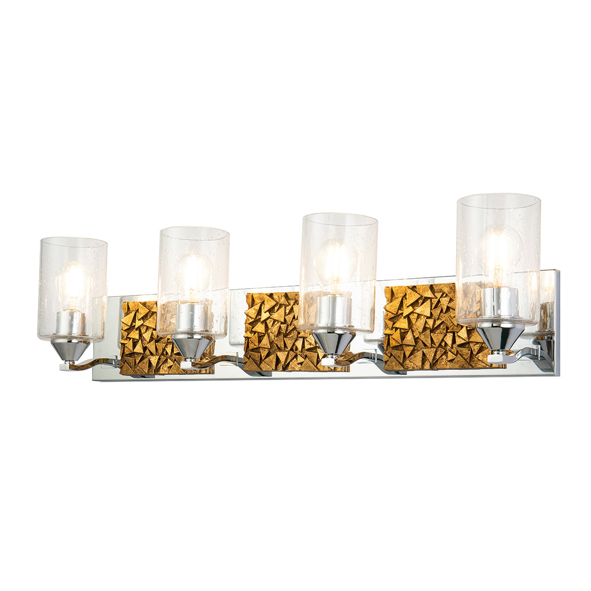 Bocage 4 Vanity in Polished Chrome And Gold