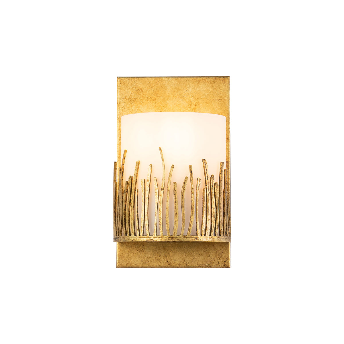 Sawgrass 1 Light Vanity in Distressed Gold