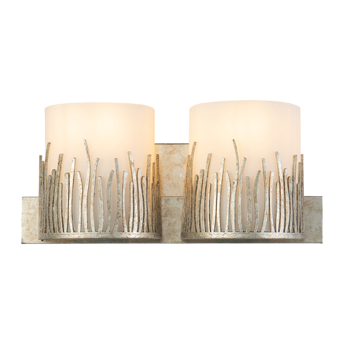 Sawgrass 2 Light Vanity in Distressed Silver