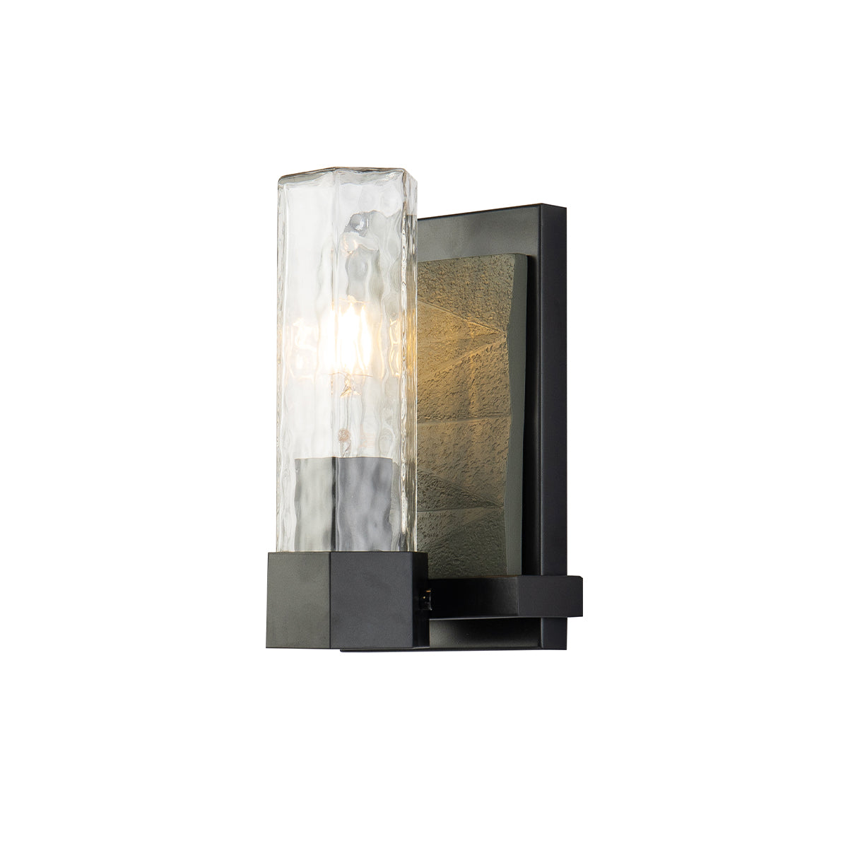 Novarre 1 Light Vanity in Black And Grey