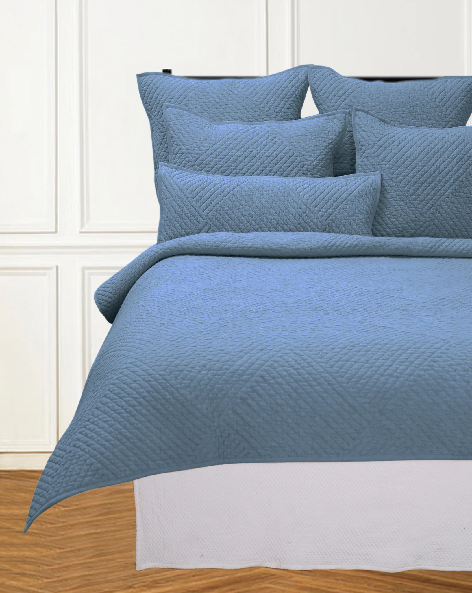 CHARLOTTE TWIN QUILT OCEAN BLUE