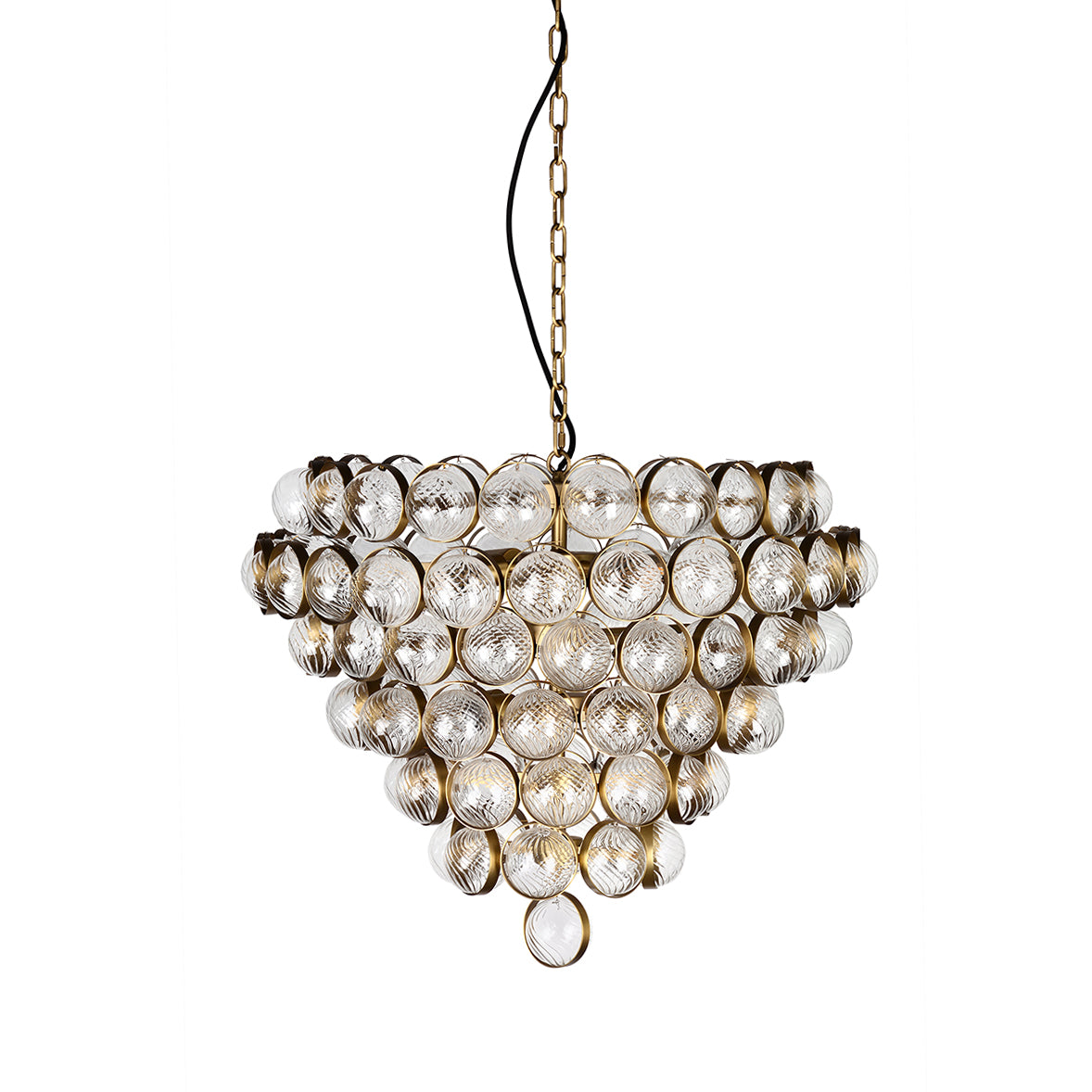 Bouquet Glass & Gold Chandelier