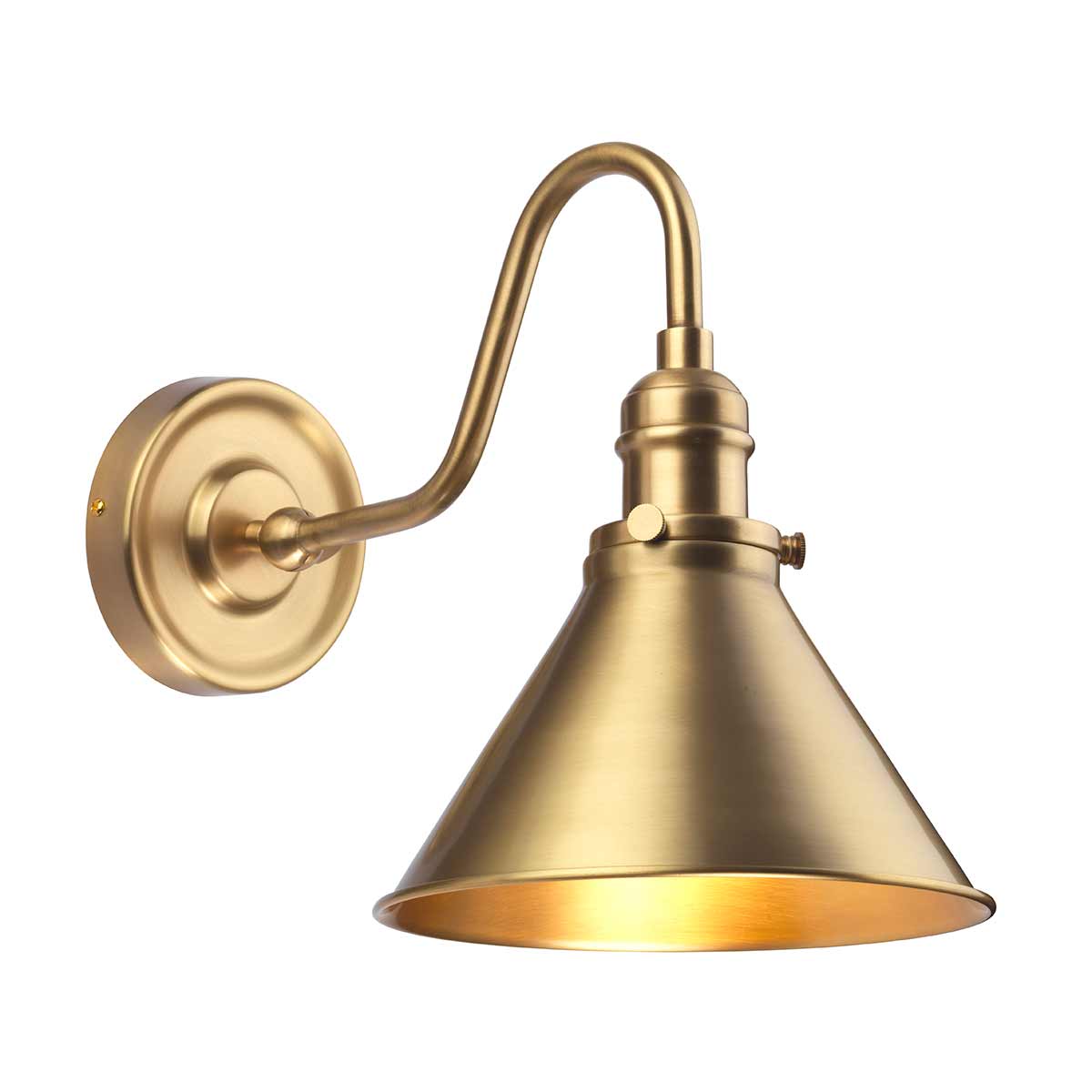 Provence 1 Light Sconce in Aged Brass