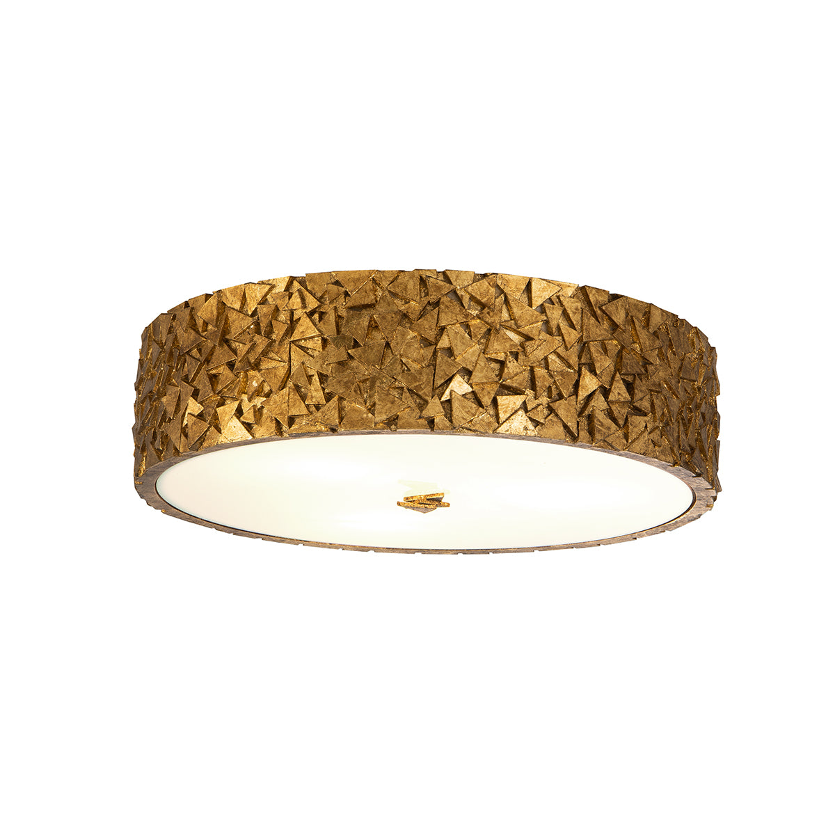 MOSAIC 3 FLUSH MOUNT GOLD
