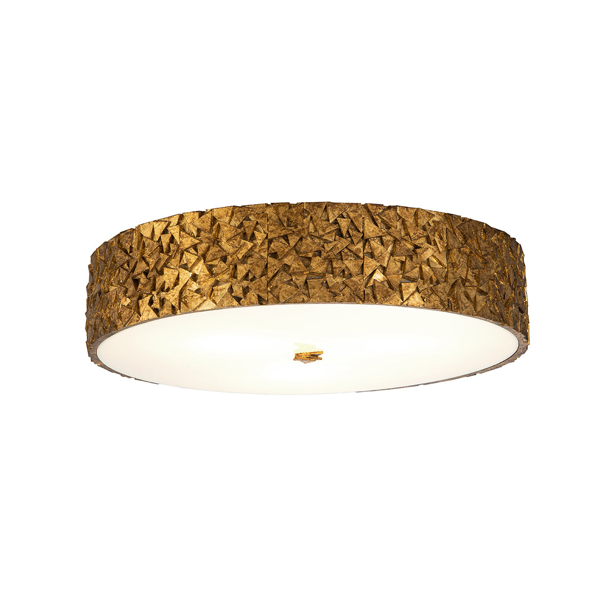MOSAIC 3 FLUSH MOUNT GOLD
