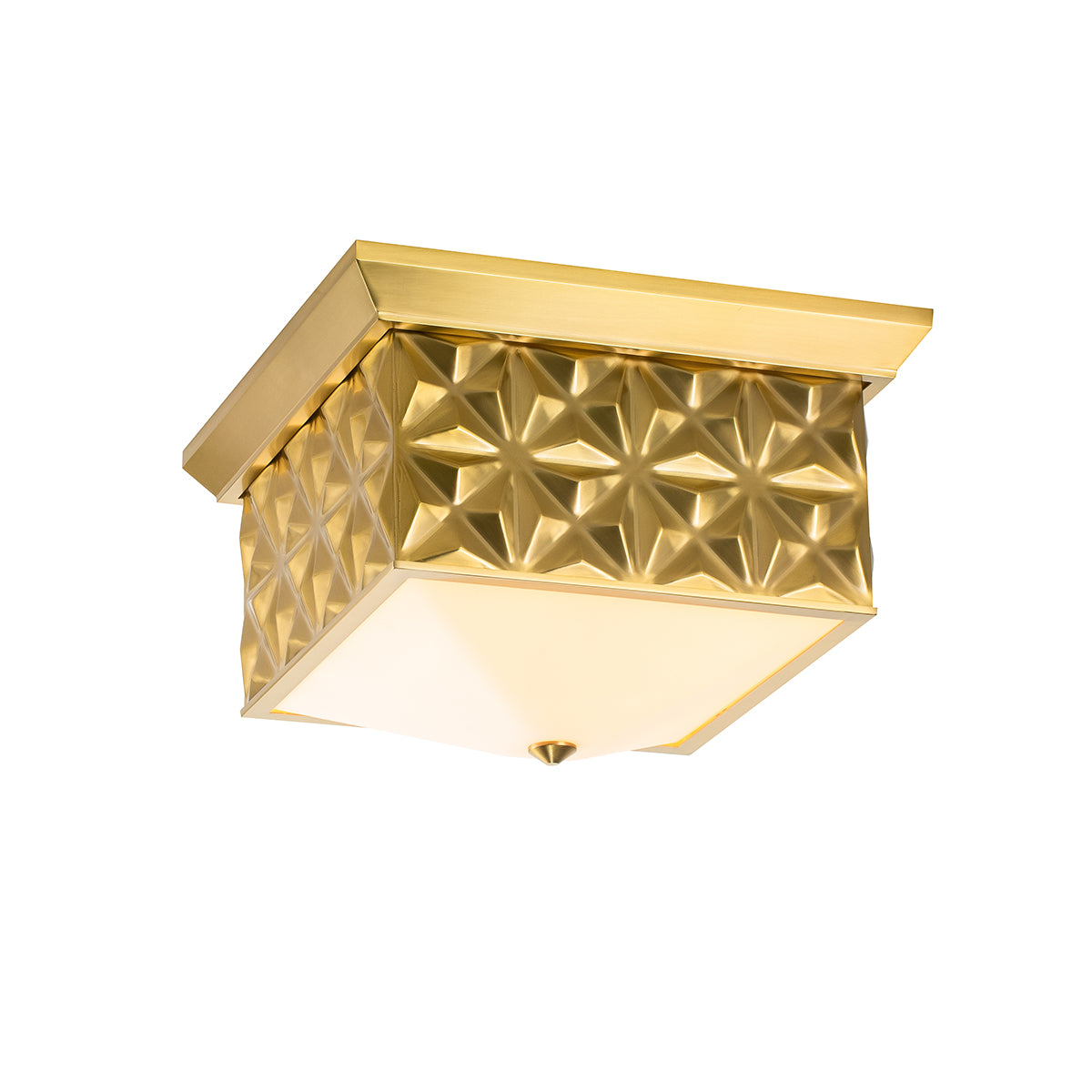 ALPHA SQ FLUSH MNT BRASS