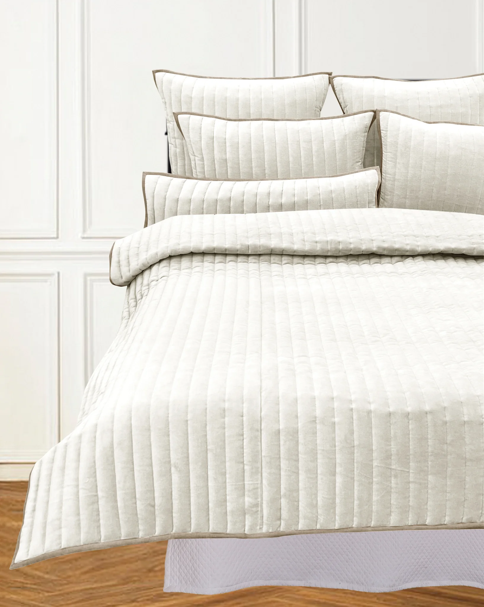 LENNON KING QUILT CREAM