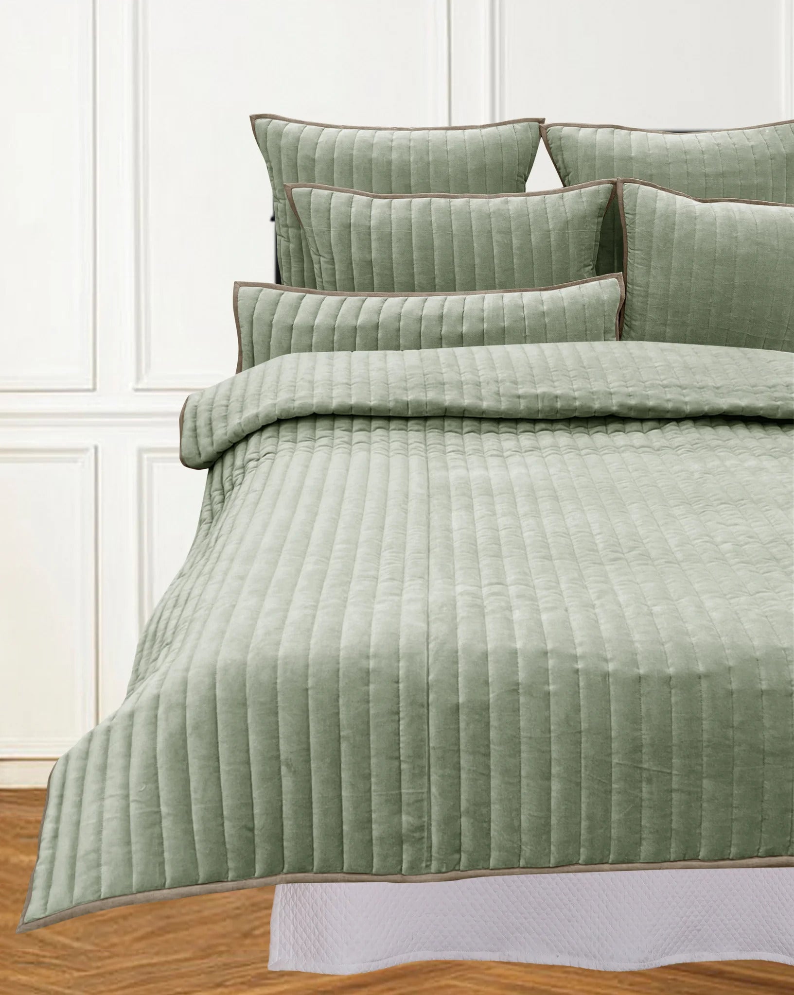 LENNON TWIN QUILT SAGE GREEN