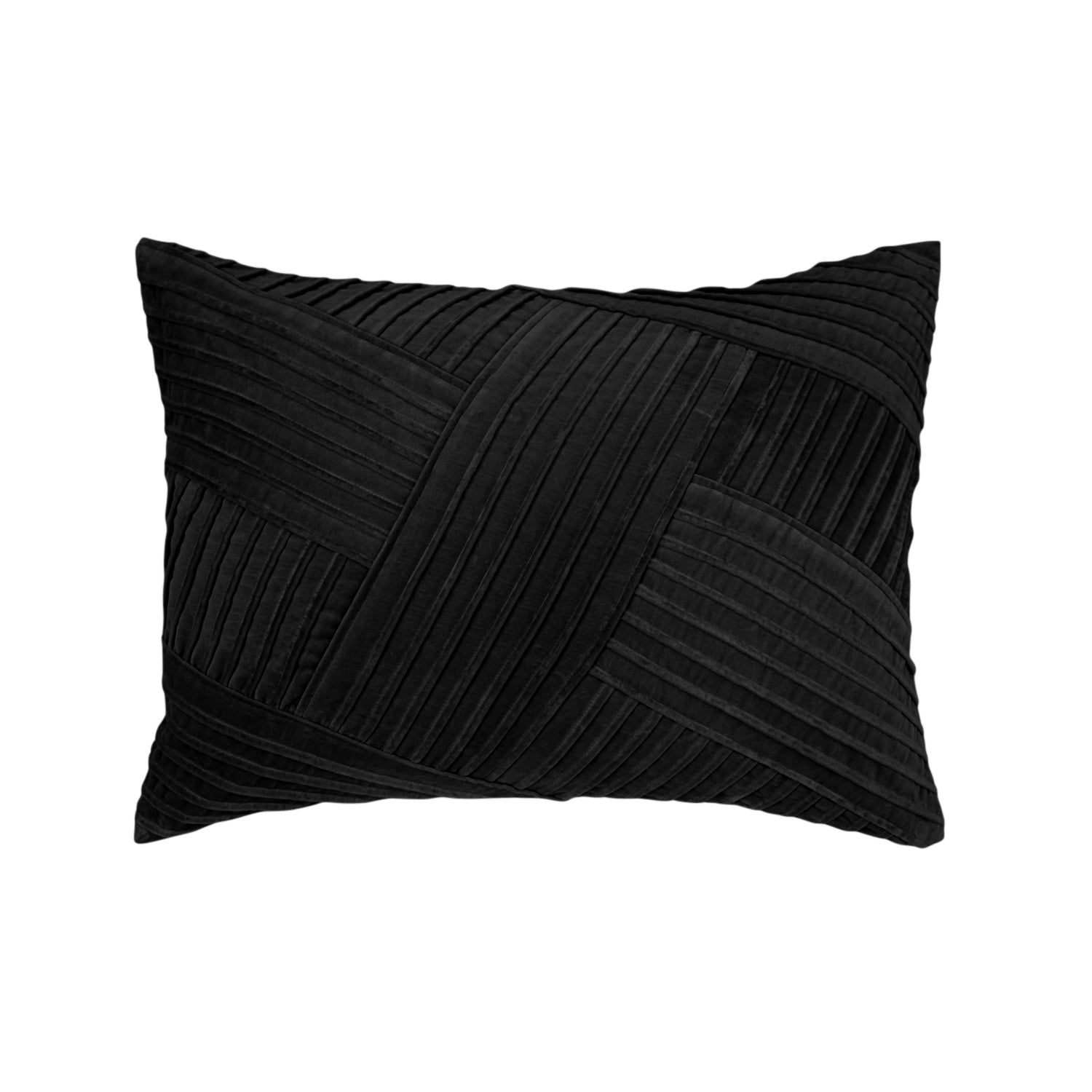 LAKE STANDARD SHAM BLACK