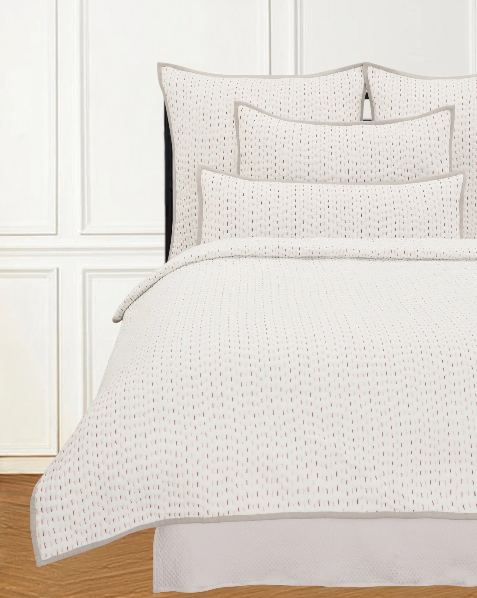 MAYA TWIN QUILT SHADES OF ROSE QUARTZ