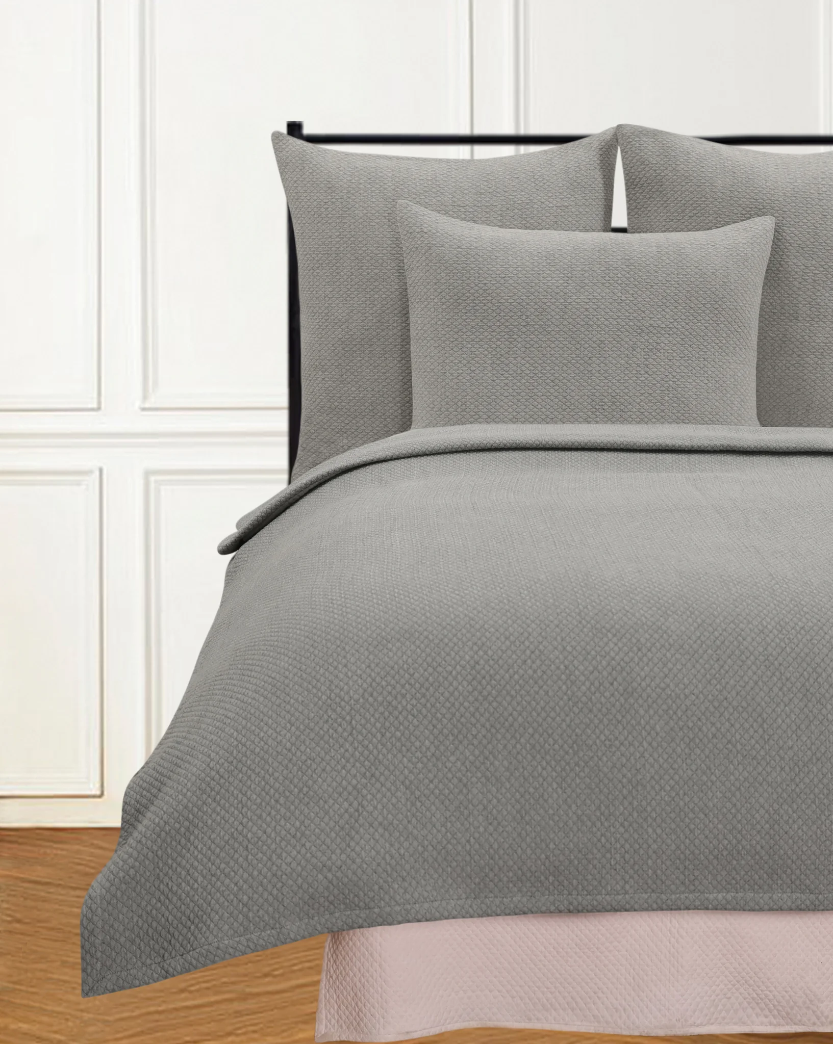 MATEO KING COVERLET CHARCOAL