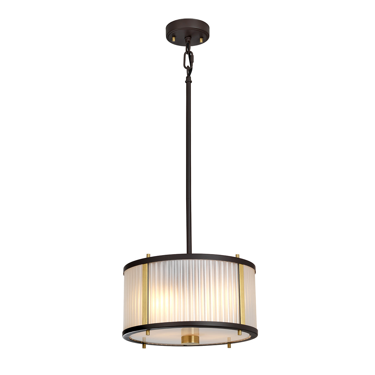 CORONA 3 PENDANT IN BRZ