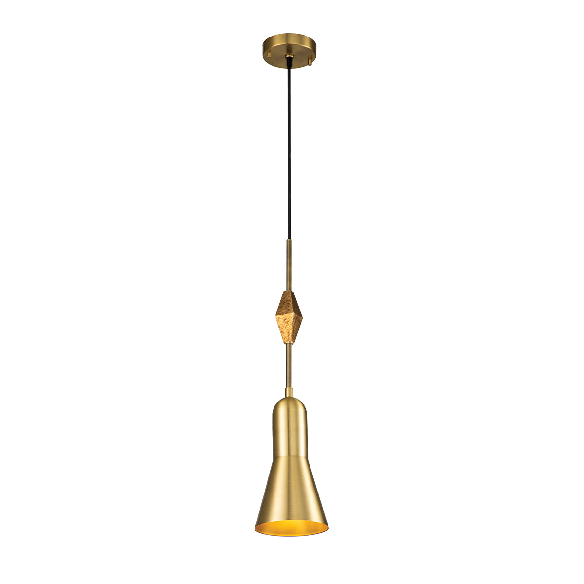 BIJOU SMALL BRASS PENDANT