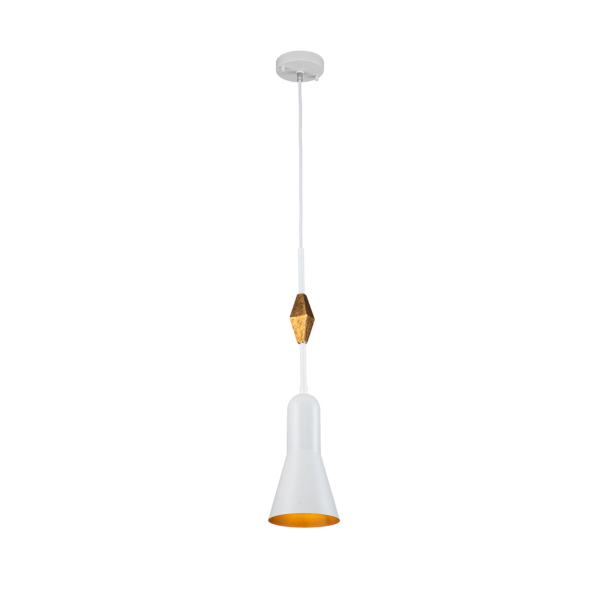 BIJOU SMALL WHITE PENDANT