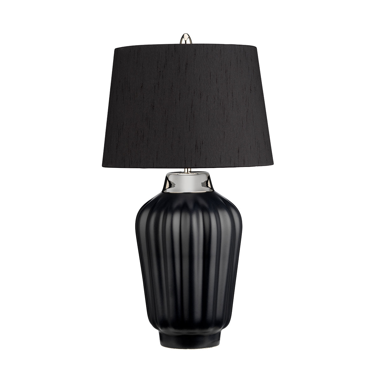 BEXLEY LAMP BLK&NICKEL