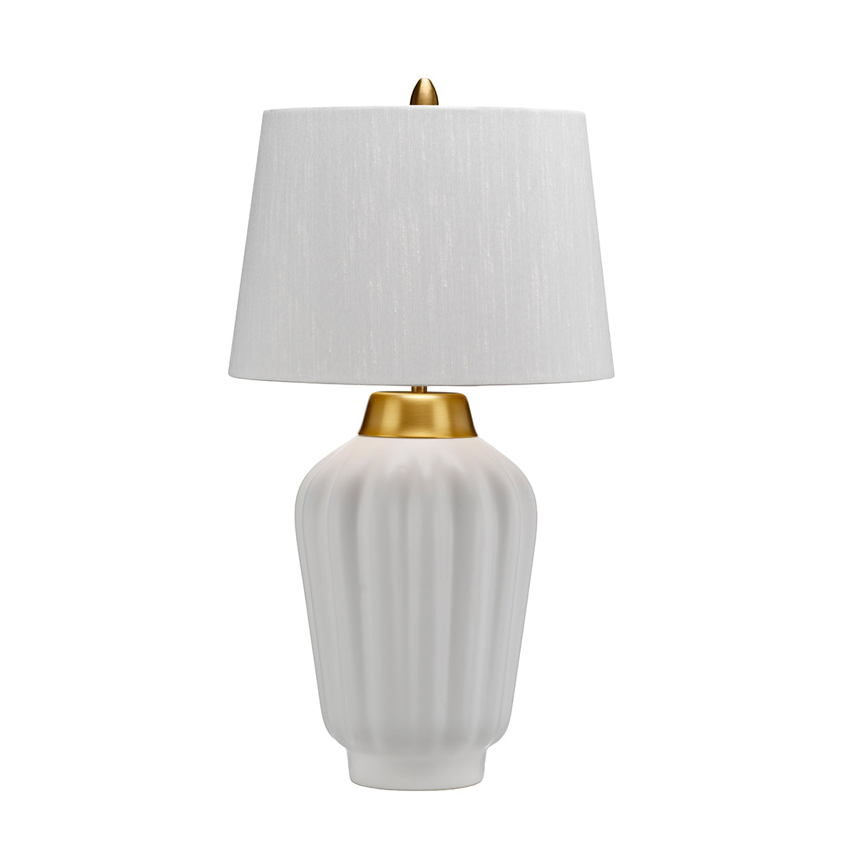 BEXLEY LAMP WHITE&BRASS