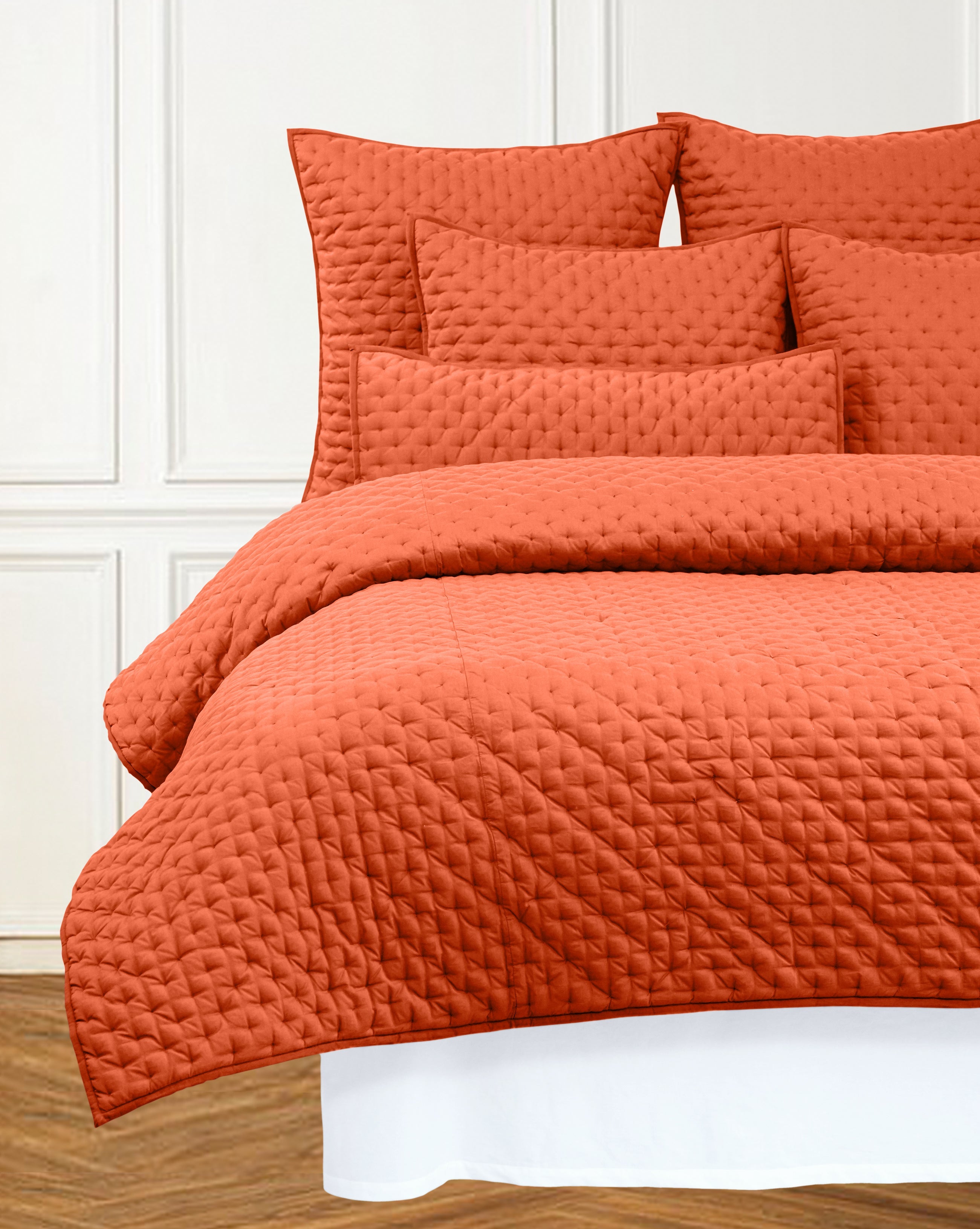 SEAMUS QUEEN QUILT RUST